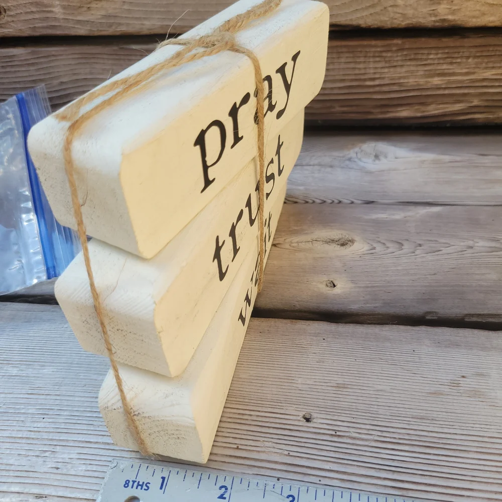 Rustic White Faith-Inspired Wall Decor Set